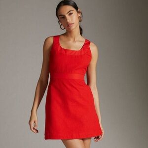 BNWT Anthropologie Maeve sleeveless square neck mini dress